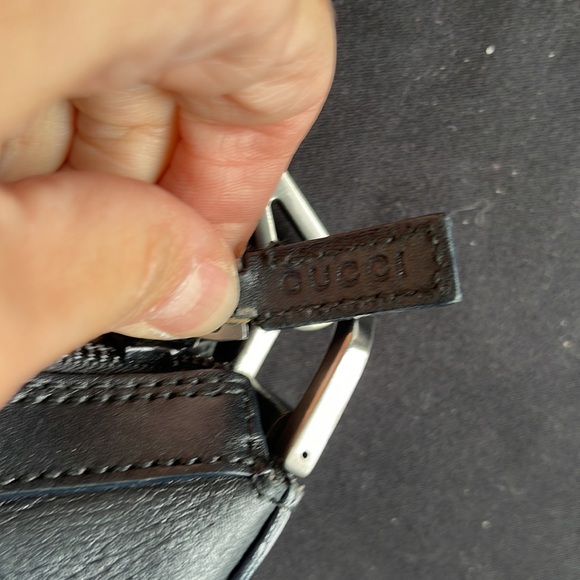 Gucci bamboo handle vintage bag authentic leather - Picture 3 of 16